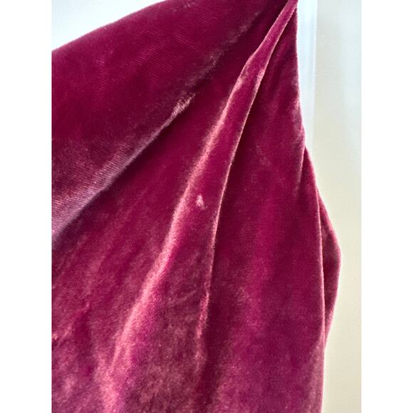 Cinq à Sept Burgundy Velvet Ryder Cocktail Mini Dress Size 0 - Picture 7 of 12